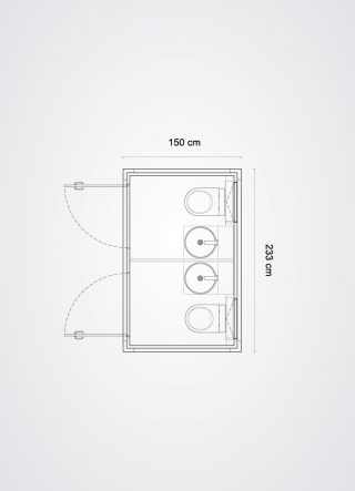 Planimetria cube slim x2 silver mirror